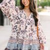 Olivaceous: Tell It All Natural Floral Dress