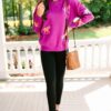 Feeling The Fun Violet Purple Cheetah Sweater