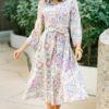Make Me Feel Joy Multi Color Paisley Midi Dress