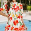 Think Of Me Red Floral Dress
